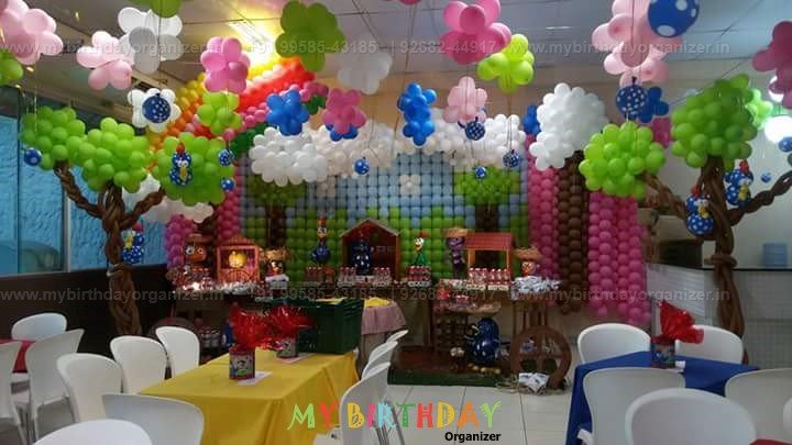 nursery rhymes theme , 1st birthday party decoration ideas in noida
